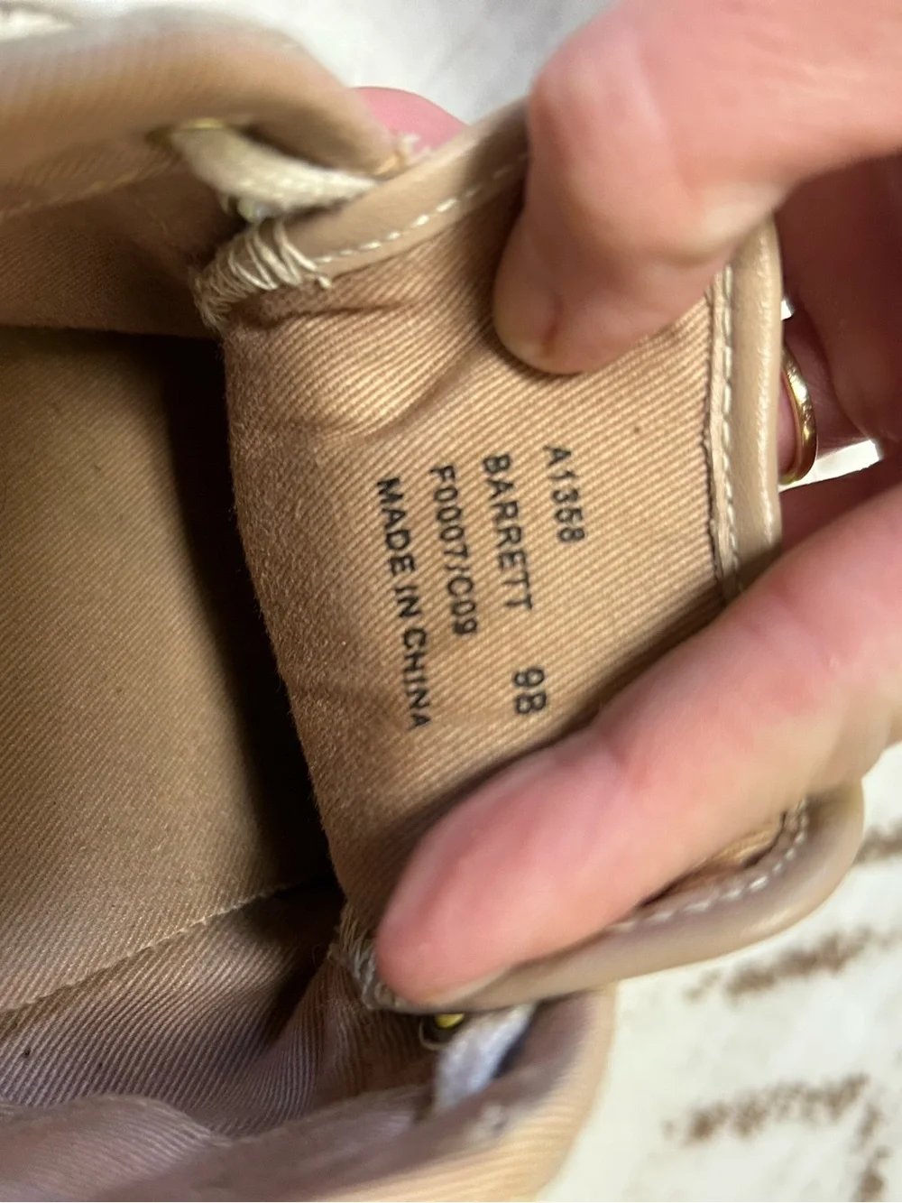 Coach Barrett Signature C Canvas Leather Low Top Sneakers Tan 9B Quiet Luxury